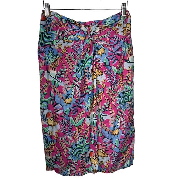 J. Mclaughlin Blakely Tropical Floral Pencil Skirt Size 6 - Picture 2 of 12